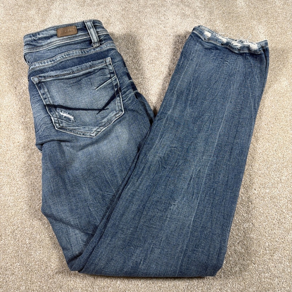 BKE Buckle Womens Stella Straight Leg Blue Jeans 28 X 31.5 (FITS 29 X 31.5) Slim